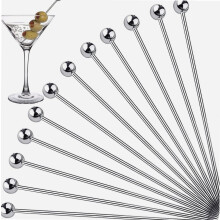 12-teiliges Set Cocktailspieße aus Edelstahl