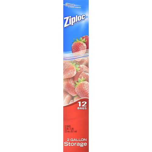 Σφραγιζόμενες τσάντες αποθήκευσης Jumbo 2 γαλονιών – Συσκευασία των 12