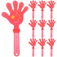 Rote Kunststoff-Handklatscher – 10er-Pack