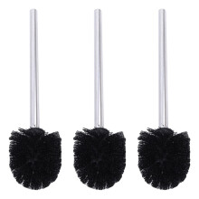 3x Schwarze Toilettenbürstenköpfe für Standardbürsten