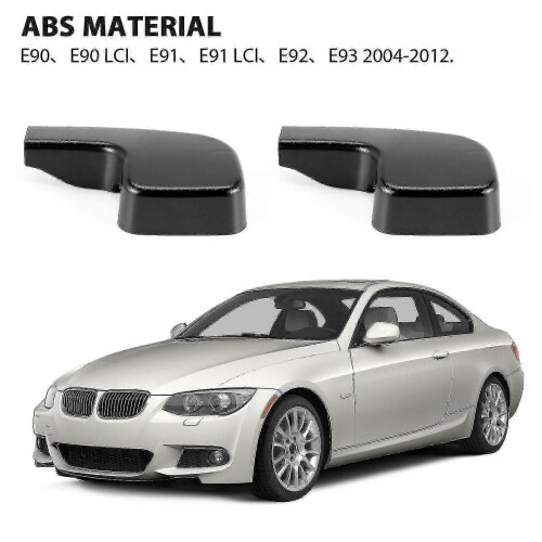 2x Windshield Wiper Arm Covers Caps For 3 E90 E91 E92 61617138990 XXF 1