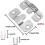 10 Pairs Flush Concealed Mount Interlocking Picture Hanger Hooks Heavy Duty 2