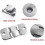 10 Pairs Flush Concealed Mount Interlocking Picture Hanger Hooks Heavy Duty 3