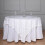 White Sequin Table Overlay 72" x 72" 1