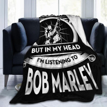 Flanelová deka Bob Marley 102 cm x 76 cm