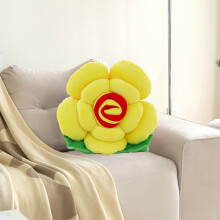 Gallickan blomma plyschkudde gul 31 cm