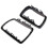 1pair Car Black Rearview Mirror Cover Shell Side Mirror Frame Replacement For E53 X5 2000-2006 3