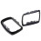 1pair Car Black Rearview Mirror Cover Shell Side Mirror Frame Replacement For E53 X5 2000-2006 4