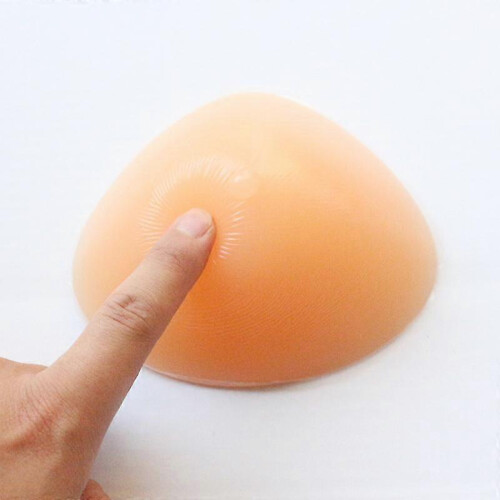 1 Pair Silicone Breast Form Triangle Mastectomy Prosthesis Bra Pad Enhancer 300g 1