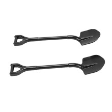 2er Pack Aluminiumlegierungs-RC-Schaufel 1/10 Schwarz für Crawler