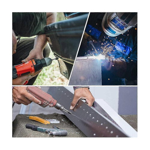 13Pcs Spot Weld Cutter Set,3/8 HSS Spot Weld Cutter Remover Drill Bits Hole Cutter Remover for Powe 2