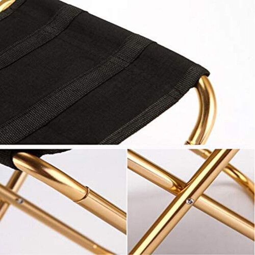 Μίνι πτυσσόμενη καρέκλα αλουμινίου Golden225x248x270mm 2