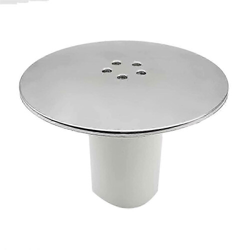 Chrome Plated Shower Trap Cover: 90Mm/115Mm Plug Drain Replacement Hole 1