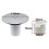 Chrome Plated Shower Trap Cover: 90Mm/115Mm Plug Drain Replacement Hole 4