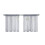 Faux Linen Sheer Curtains for Bathroom & Kitchen – 2 Pack 2