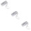 Leaf Hanging Artificial Vine Rattan for Decoration 3 Rolls Silver 4