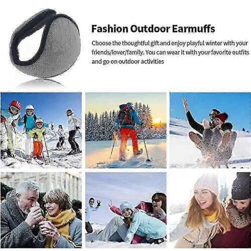 Cache-oreilles ajustables unisexe, pliables, pour l'hiver. 2