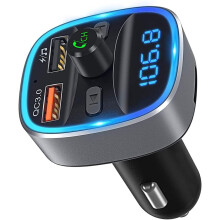 Fortschrittlicher Bluetooth 5.3 FM-Transmitter-Kfz-Adapter, Hi-Fi-Musikerlebnis und Schnellladefunktion für sichere und effiziente Autofahrten
