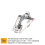 2pack 175 Degree Concealed Hinge Frameless Cabinet Hinge Hydraulic Adjustable 3