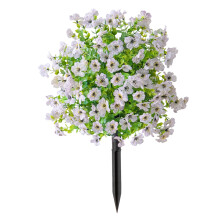Realistic Flower Stake 22Inch High Artificial Plant-White