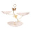 Glass Serving Bowls with-Transparent gold butterfly iron frame 1