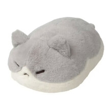Charm-Plüschkatzen-Kissen, weiche Kuscheltiere,-grau 30cm