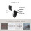 2pcs Battery Storage Organizer Combo Battery Organizer Storage Holder Battery Keeper Wall Holder 4