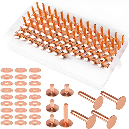 77 Count Bronze Round Head Fasteners For Leather Goods And
