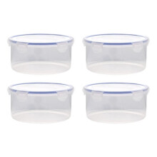 4er-Pack runde, BPA-freie Lebensmittelbehälter