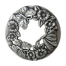 Scented Candle Toppers Cover to Burn-brushed silver Dielianhua