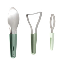 3-in-1-Wassermelonenschneider, Edelstahl, tragbar