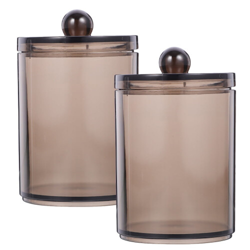 Transparente Wattestäbchen-Spenderbox – 2er-Pack