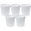 Seau en plastique avec couvercle 1 L 5 pièces 1