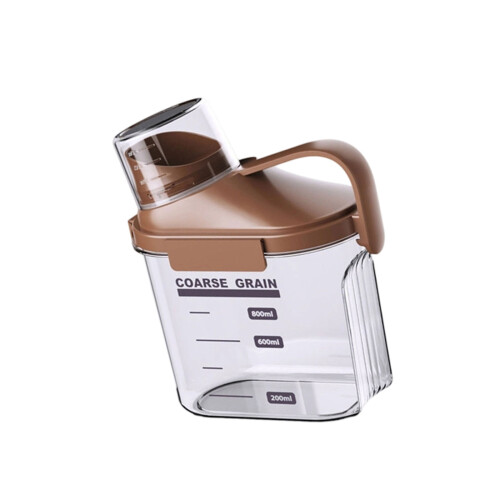 Space Saving ABS Treat Container Maintains Dryness-Dark Brown