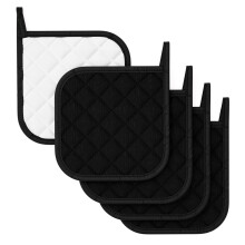 5er-Pack Topflappen aus Baumwolle mit hitzebeständiger Innenseite
