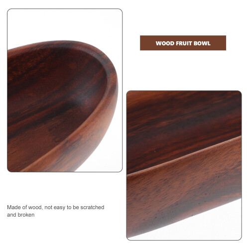 Boat-Shaped Wooden Serving Tray – Natural Solid Wood 1
