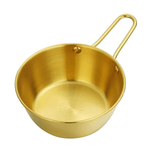 Servierschüssel aus Edelstahl mit Griff