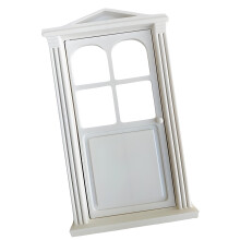 Retro Style 1/12 Scale Dollhouses Bathroom Classical Door-White