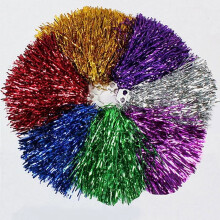 Pompons metálicos para torcida (pacote com 2)