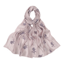 Multipurpose Shawl Elegant Embroidery-Light skin p 180x70cm
