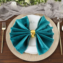 Sametové ubrousky BalsaCircle 20x20in Teal (10ks)