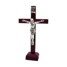 Statuette en bois de la croix de Jésus, 10 cm