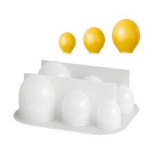 Ballonvormige siliconen mallen met 6 holtes voor het maken van