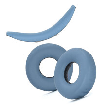 Coussinets d'oreille en éponge douce, conception de bandeau-Bleu