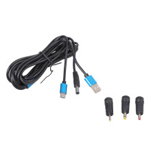 Triple Adapters Charging Cable USB To Type C 5.5x2.5mm For-2m