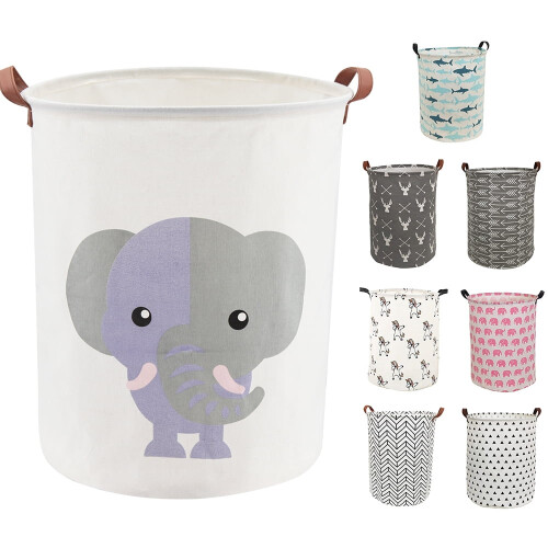Panier à linge imperméable éléphant blanc