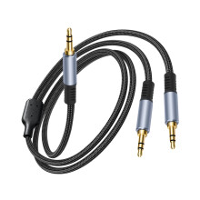 3,5-mm-Stereo-Combiner-Adapter zum Zusammenführen von Ton aus-1m