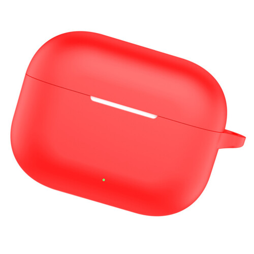 Étui en silicone pour écouteurs sans fil, housse de-Rouge