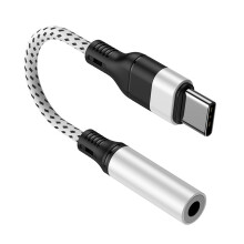 Câble audio convertisseur USB type C vers Auxs en-Blanc