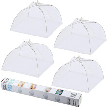 Picknick-Netzzelt für Tische – Insektenschutz, 4er-Pack
